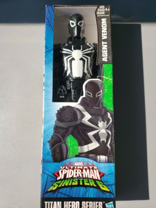 Ultimate Spider - Man Vs.  The Sinister 6 Titan Hero Series Agent Venom Action