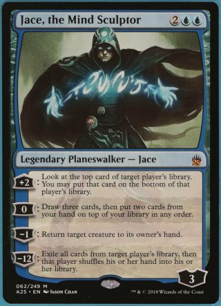 Jace,  The Mind Sculptor Masters 25 Nm - M Blue Mythic Rare Card (36136) Abugames