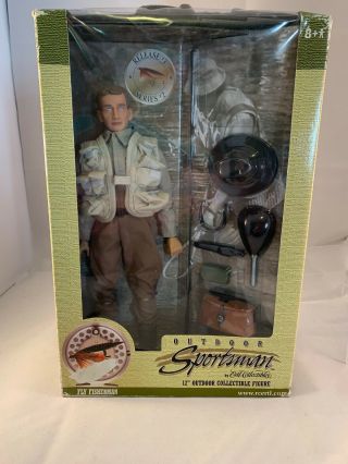 Outdoor Sportsman By Ertl Collectibles Fly Fisherman 12 " Outdoor Figure Doll