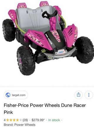 Fisher - Price Power Wheels Dune Racer Extreme 12 - Volt Battery - Powered Pink