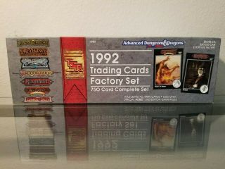 Tsr 1992 Collector Cards Factory Set - Ad&d