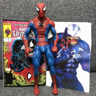 12 " Marvel Legends Spider - Man Evolution Of An Icon Hasbro Figure Boy Toy W/ Book
