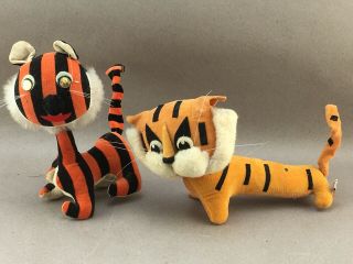 2 Vintage Dakin Dream Pets Stuffed Animals Tigers