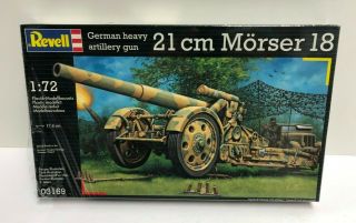 German Heavy Artillery Gun 21 Cm Morser 18 Revell 1:72 Scale Model Kit 03169