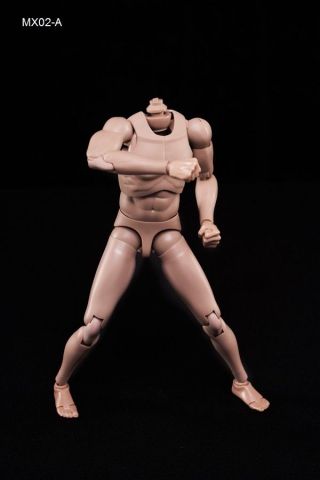 1/6 Scale Male Body With Highly Cost - Effective Edge Caucasian Skin Tone Mx02 - A