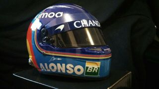 2018 Fernando Alonso Mclaren Renault F1 1/2 Mini Helmet