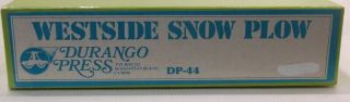 On3 Craftsman Durango Press " West Side Lumber Co Wedge Snow Plow Kit " Unstarted