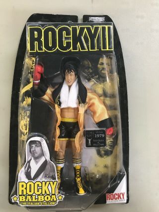 Jakks Pacific Rocky Movie 7 " Rocky Ii Balboa (vs Apollo Creed Pre Fight Robe)