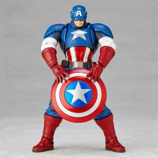 Kaiyodo Revoltech Yamaguchi Captain America Action Figure Toy