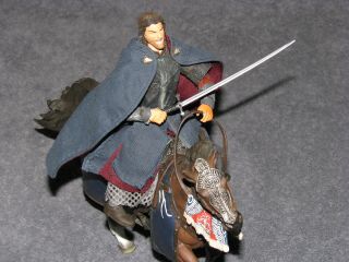 Lord of the Rings Return of the King Deluxe Horse and Rider Aragorn & Brego Set 4
