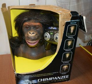 Wowwee Sharper Image Alive Chimpanzee Head W Remote Toy & Box Ww255 Robot Monkey