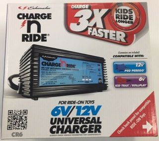 Schumacher Charge N Ride 6v/12v Universal Battery Charger Cr6
