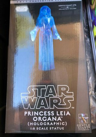 Sdcc 2017 Exclusive Star Wars Princess Leia Organa Holographic Gentle Giant