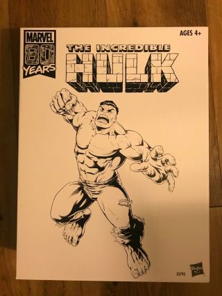 2019 Sdcc Comic Con Exclusive Hasbro 80th Anniversary Vintage Incredible Hulk