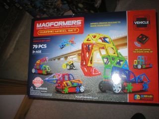 Magformers 79 Piece Dynamic Wheel Set Line,  Never Opened.  Ages 3,