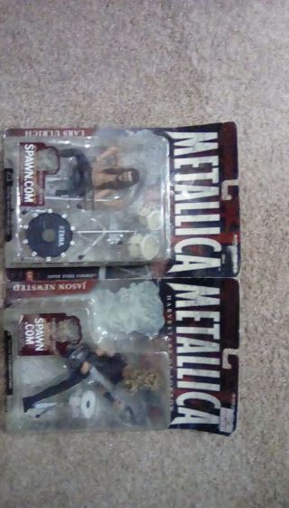 Metallica Action Figures Jason And Lars,  Carded