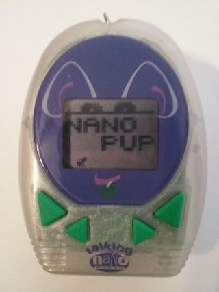 | Talking Nano Puppy | Virtual | Giga Pets | Tamagotchi | 1997 Keychain Toy |