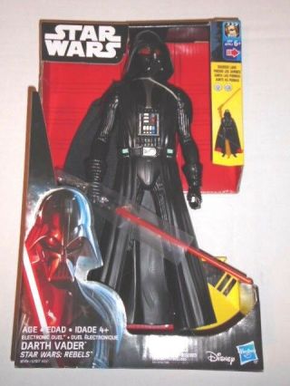 Disney Hasbro Star Wars Rebels 12 " Darth Vader Electronic Duel