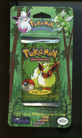 Jungle Set Blister Booster Pack Unlimited Flareon Art Pokemon Wotc