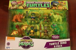 Ninja Turtles Half - Shell Heroes Turtle Dino 8 - Pack Mini Figures 2016 Playmates