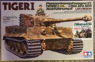 1/35 Tamiya Tiger Late With Commnader And His Crew