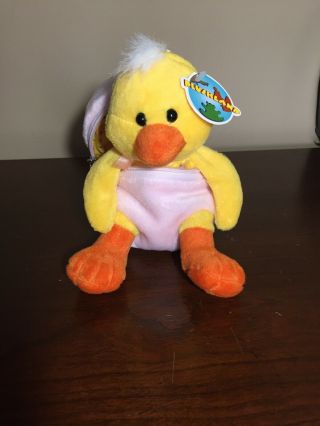 Easter Egg Duck Chick Harry Jr - March Of Dimes Plushland 6 " Toy - 2000 - So Cute