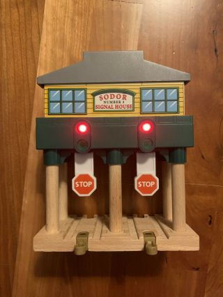 Sodor Signal House Number 3 Thomas The Train Engine Wooden Railway Lights