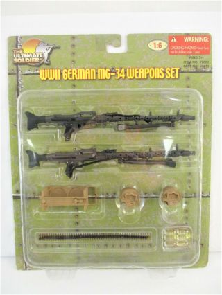 Ultimate Soldier Wwii German Mg - 34 Weapons Set Moc
