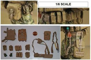 Soldier Story U.  S.  Army 10th Spec.  Forces Tan Harness,  More - Nr Bbi Dragon 1/6