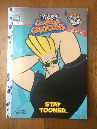 Cartoon Network 2002 Coloring Book Johnny Bravo Dexter Cow Chicken Ed Edd Eddy