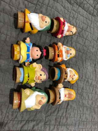 Fisher - Price Little People Disney Snow White & The Seven Dwarfs Figures Complete