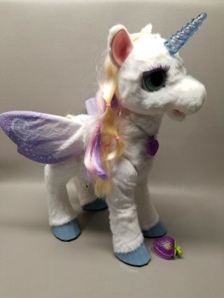 Fur Real Unicorn Horse Toy Large W/ Strawberry Starlily Magical