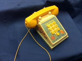Fisher Price Pop Up Chime Phone 1968 - 78