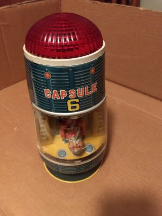 Modern Toy Space Capsule 6,  Battery Op Tin Toy