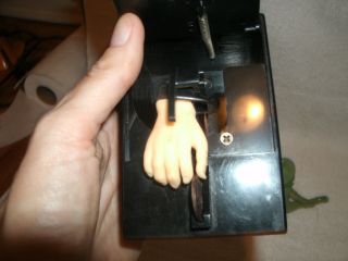 1978 Little Black Box Poynter Products Inc Monster Hand Batteries Trick Toy Bank