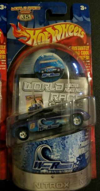 Hot Wheels Highway 35 World Race Wave Rippers Thunderbolt 6/35 W/comic