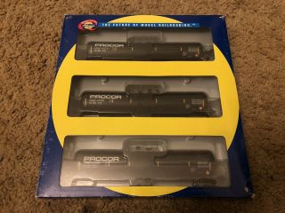 Athearn Rtr 30k Gallon Procor 3 - Pack Ethanol Tank Car Pack Ath93888 Ho Scale