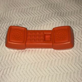 1987 Replacement Orange 7 Inch Plastic Phone Fisher Price Fun with Food Kitchen 2