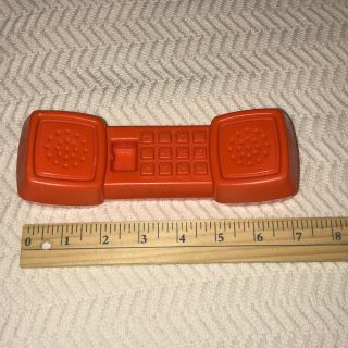 1987 Replacement Orange 7 Inch Plastic Phone Fisher Price Fun with Food Kitchen 4