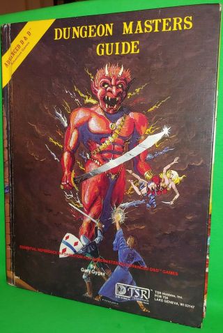Ad&d Dungeon Master Guide 1979 1st Print Dungeons & Dragons No Writing