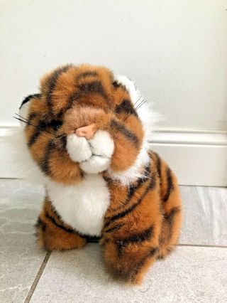 Ty 1994 Baby Tiger - Orange/ Black Striped Bengal Tiger Cub - Plush Stuffed Animal