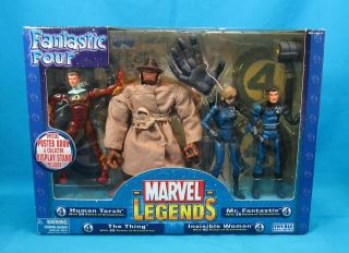 Toybiz Marvel Legends Fantastic Four 4 Pack Action Figure Set 2005