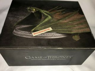 HTF Rhaegal - Eaglemoss Dragon Model Figure Game of Thrones GoT HBO Official 6