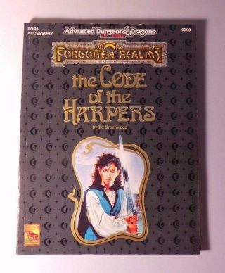The Code Of The Harpers Ad&d Dungeons And Dragons Forgotten Realms For4 Tsr 9390