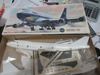 Airfix 1/144th Scale Boeing 747 - 100 Boac Kit 08170 - 2