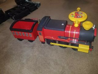 ROLLPLAY STEAM TRAIN 6 - VOLT BATTERY - POWERED SMALL CHILD RIDE - ON TRAIN / CABOOSE 6