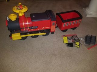 ROLLPLAY STEAM TRAIN 6 - VOLT BATTERY - POWERED SMALL CHILD RIDE - ON TRAIN / CABOOSE 7