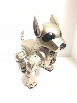 I - Cybie Silverlit Tiger Electronics Gold Dog Robot Only No Charger Or Remote