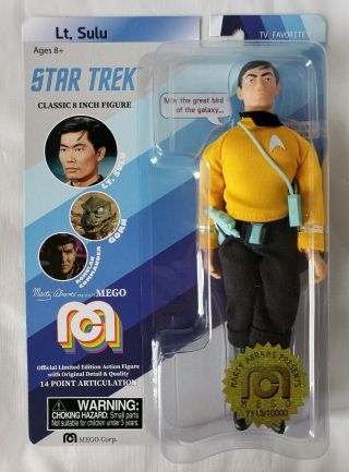 Mego Star Trek Lt.  Sulu 8 " Action Figure Limited Edition 7113/10000 Target Exclu