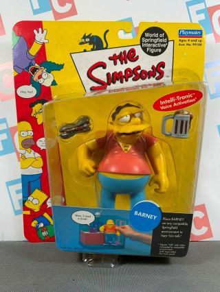 Playmates The Simpsons World Of Springfield Wos Series 2 Barney Figure